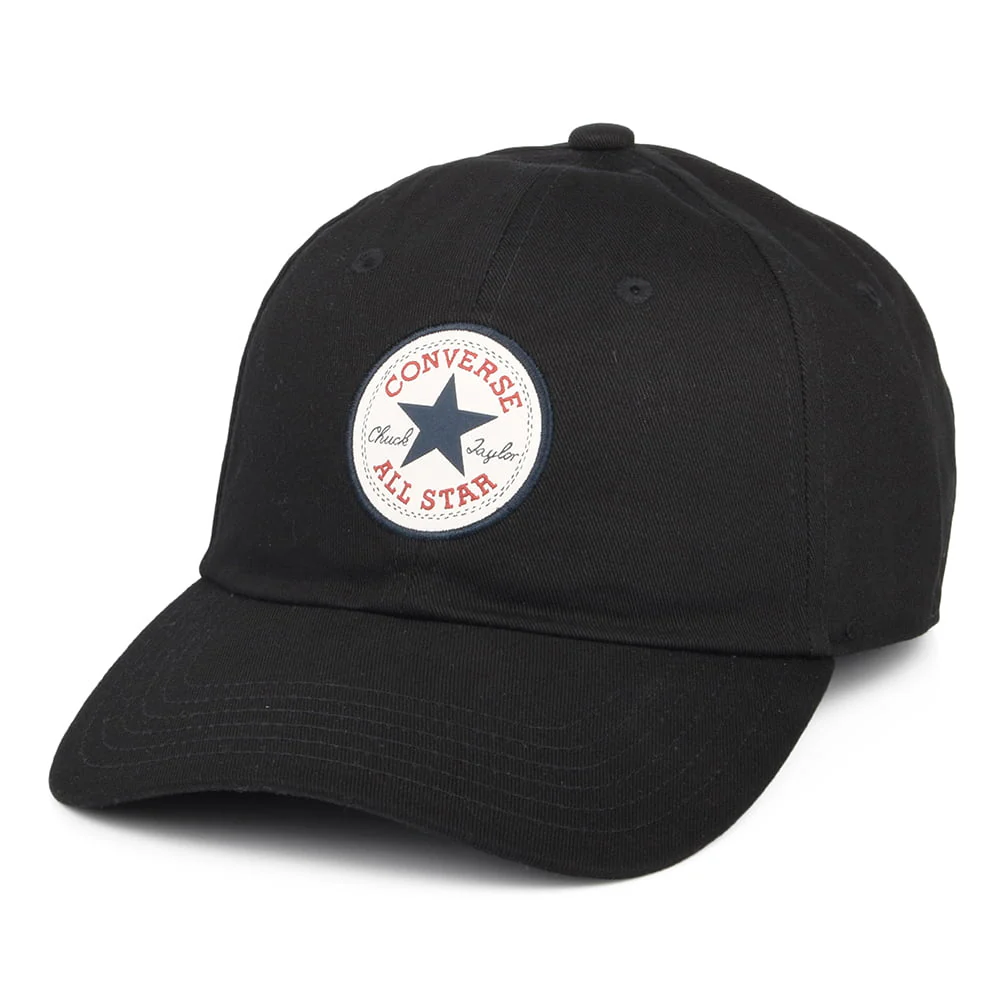 Converse Tip Off Baseball Cap aus Baumwolle - Schwarz