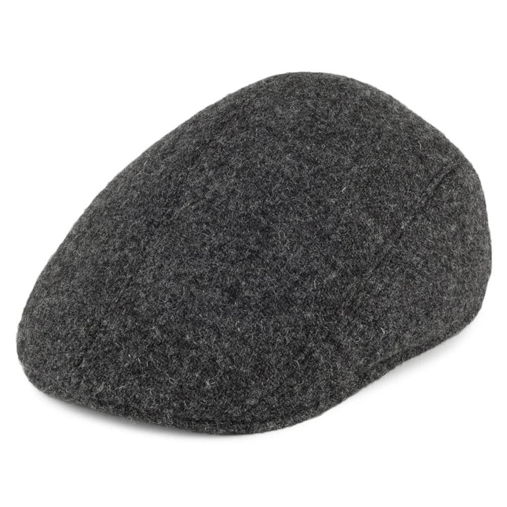 Crambes HARRIS TWEED Ascot Schiebermütze - Anthrazit