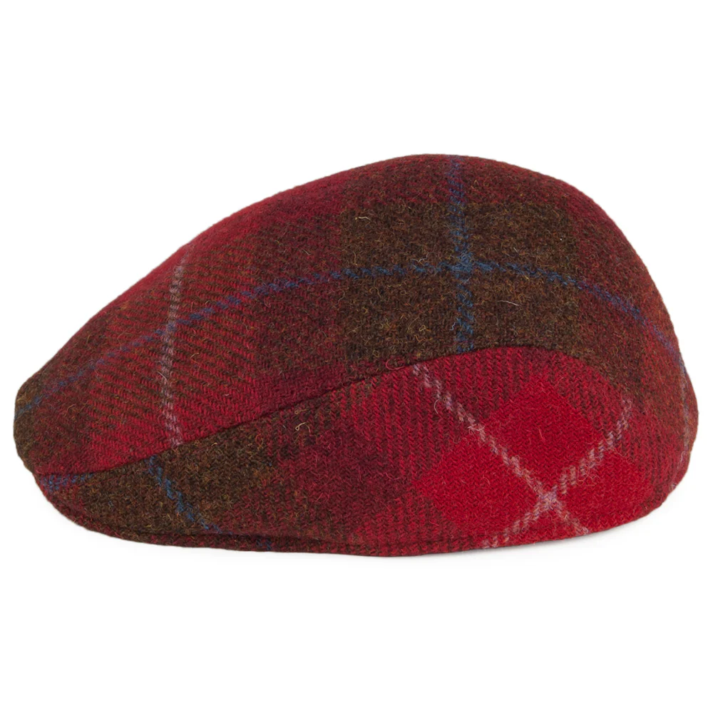 Crambes HARRIS TWEED Ascot Schiebermütze - Burgunderrot - Image 2