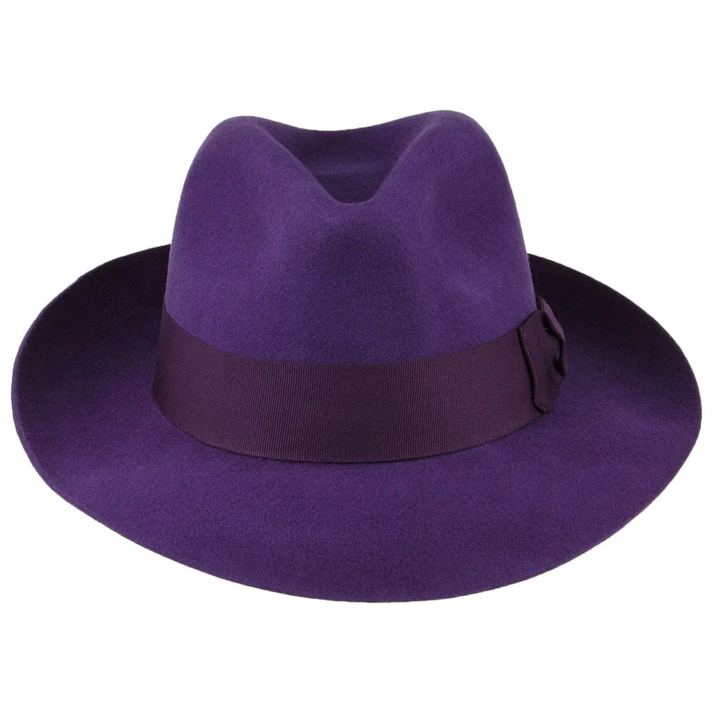 Denton Mayfair Fedora aus Wollfilz - Lila - Image 3