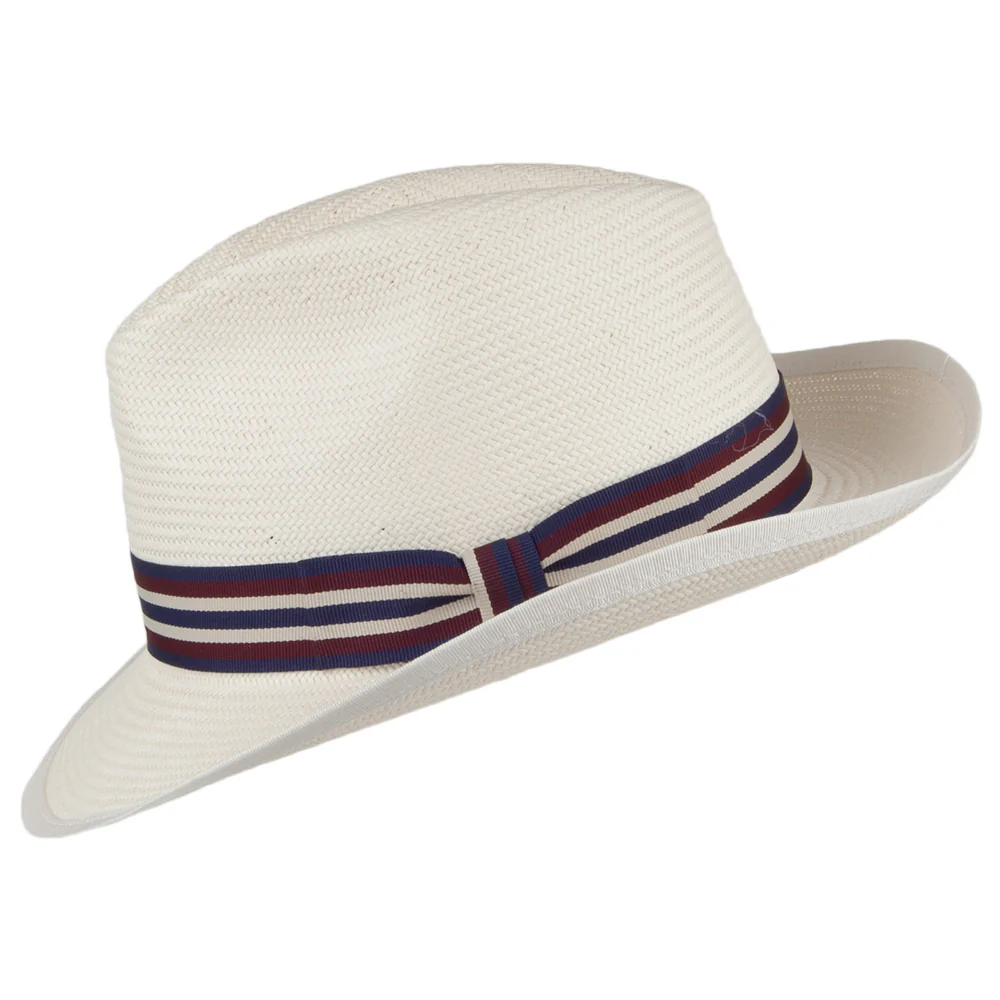 Denton Mayfair Fedora Toyo Strohhut - Perlweiß - Image 2