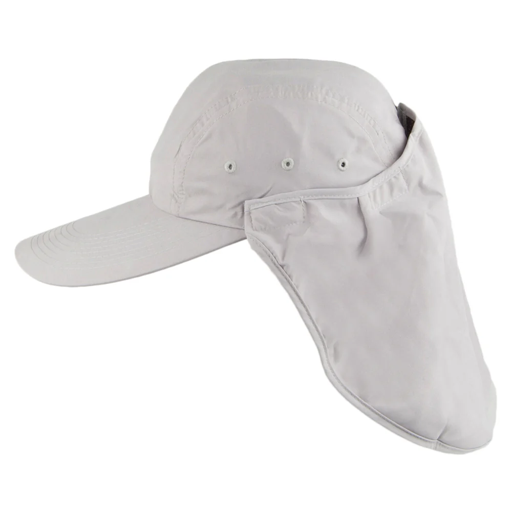 Dorfman-Pacific Cap mit abnehmbarem Sonnenschutz - Grau