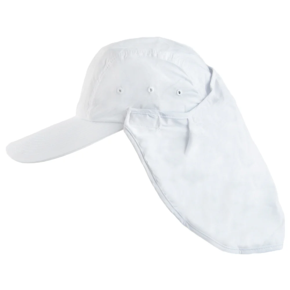 Dorfman-Pacific Cap mit abnehmbarem Sonnenschutz - Weiß