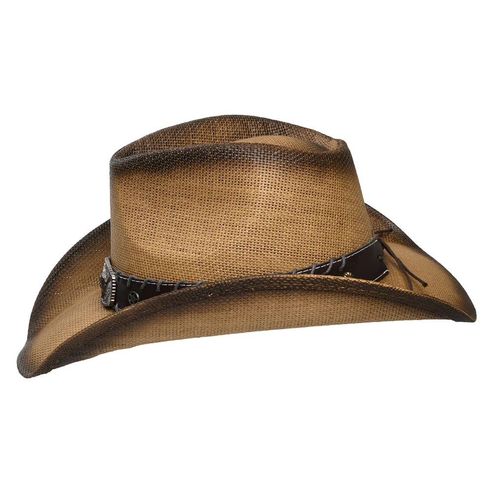 Dorfman Pacific Chet Western Cowboy Hut aus Mattem Toyostroh - Whisky - Image 3
