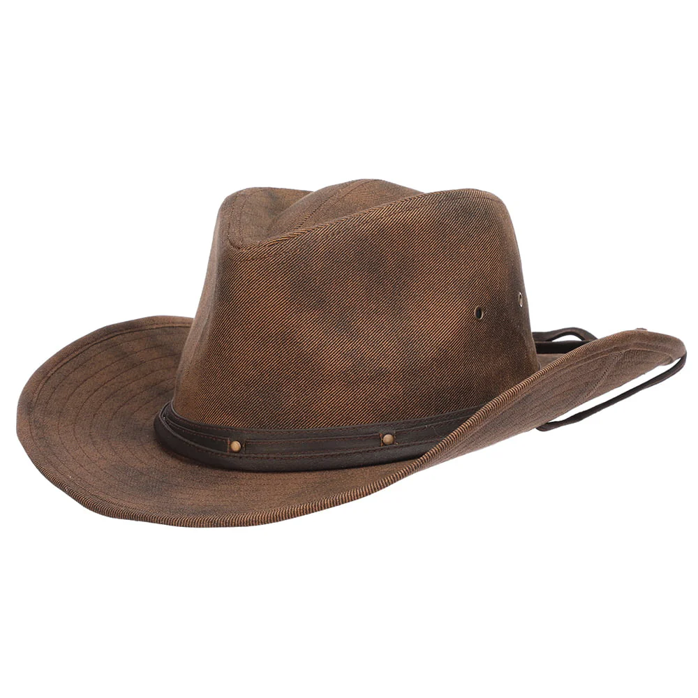 Dorfman Pacific Danum Twill Outback Hut Distressed - Braun