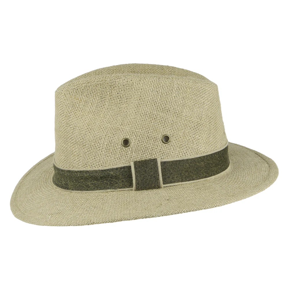 Dorfman Pacific Safari Hut aus Hanf - Beige - Image 3