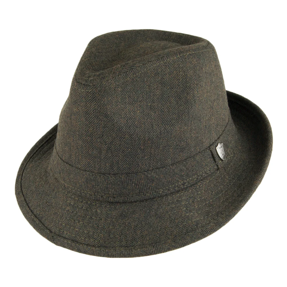 Dorfman Pacific Trilby Hut aus Wollmischung - Olivgrün