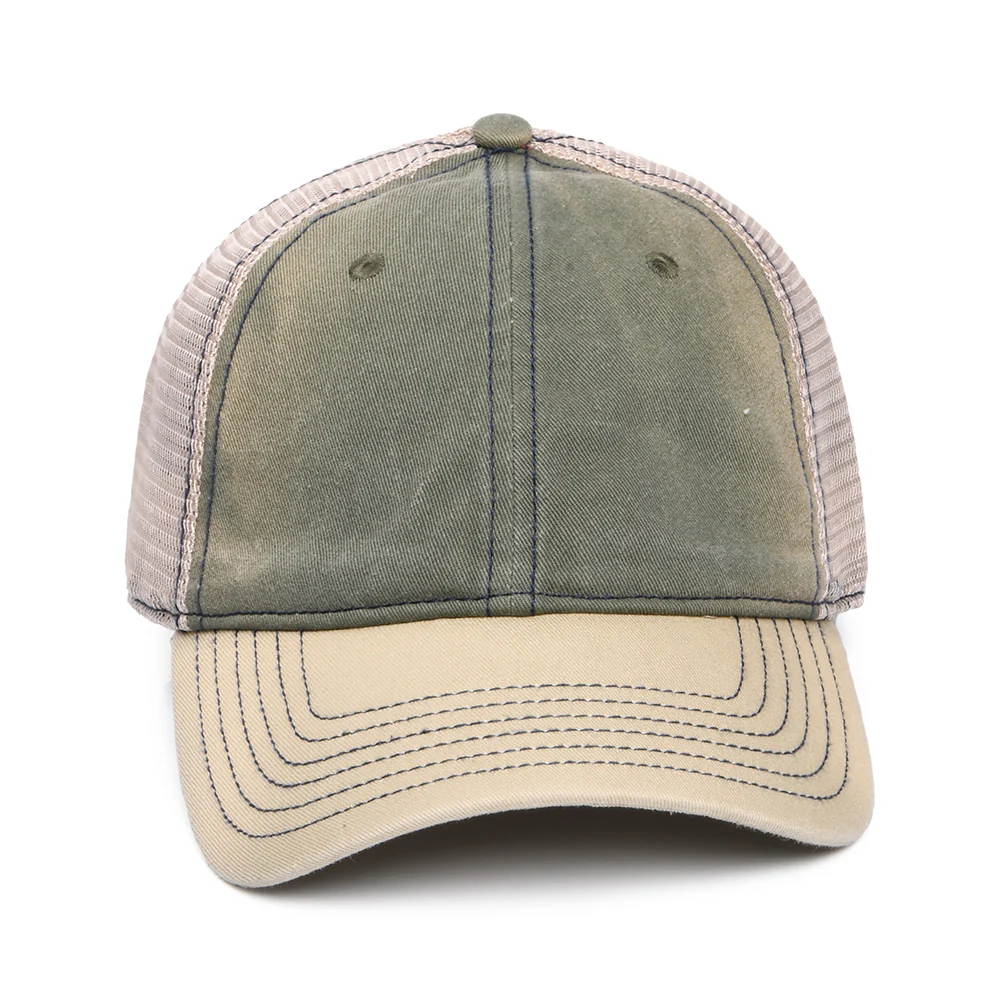 Dorfman-Pacific Trucker Cap aus Baumwolle - Olivgrün - Image 2