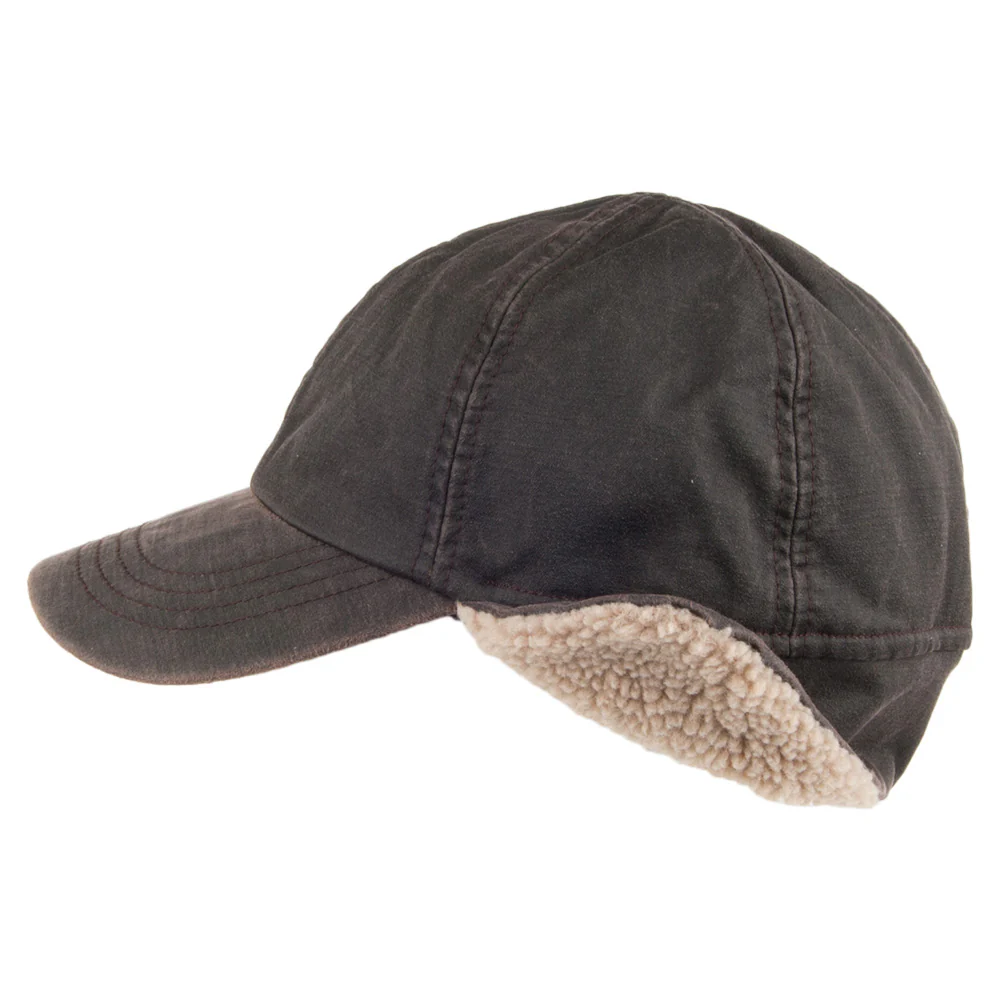 Dorfman-Pacific Winter Baseball Cap mit Ohrklappen - Braun - Image 2