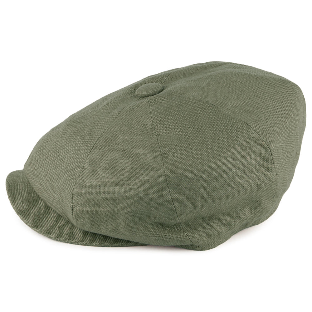 Failsworth Alfie Ballonmütze aus Leinen - Khaki - Image 3