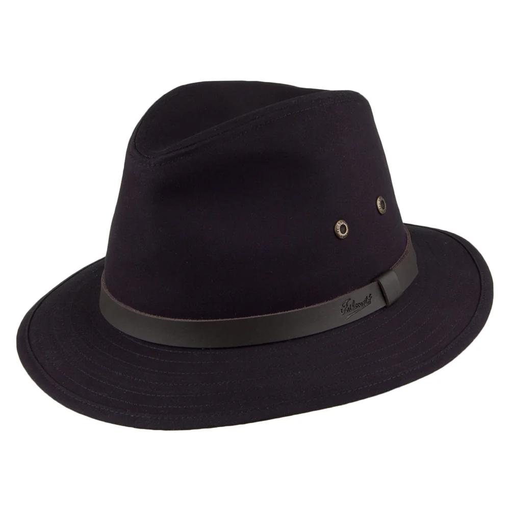 Failsworth Ambassador Safari Fedora - Marineblau