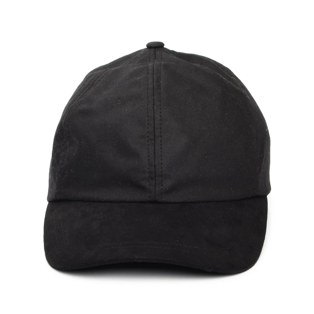 Failsworth Baseball Cap aus British Waxed Cotton - Schwarz - Image 2