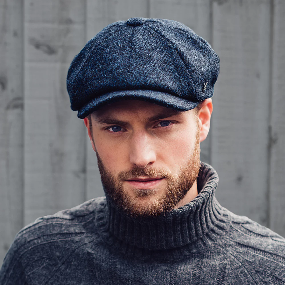 Failsworth Carloway HARRIS TWEED Ballonmütze - Blau - Image 4