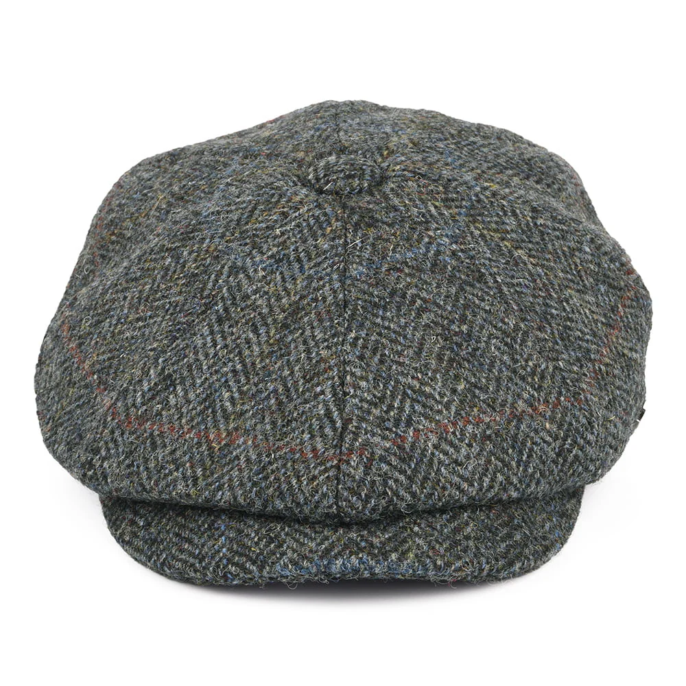Failsworth Carloway HARRIS TWEED Ballonmütze mit Fischgrätmuster - Grau-Mix - Image 2