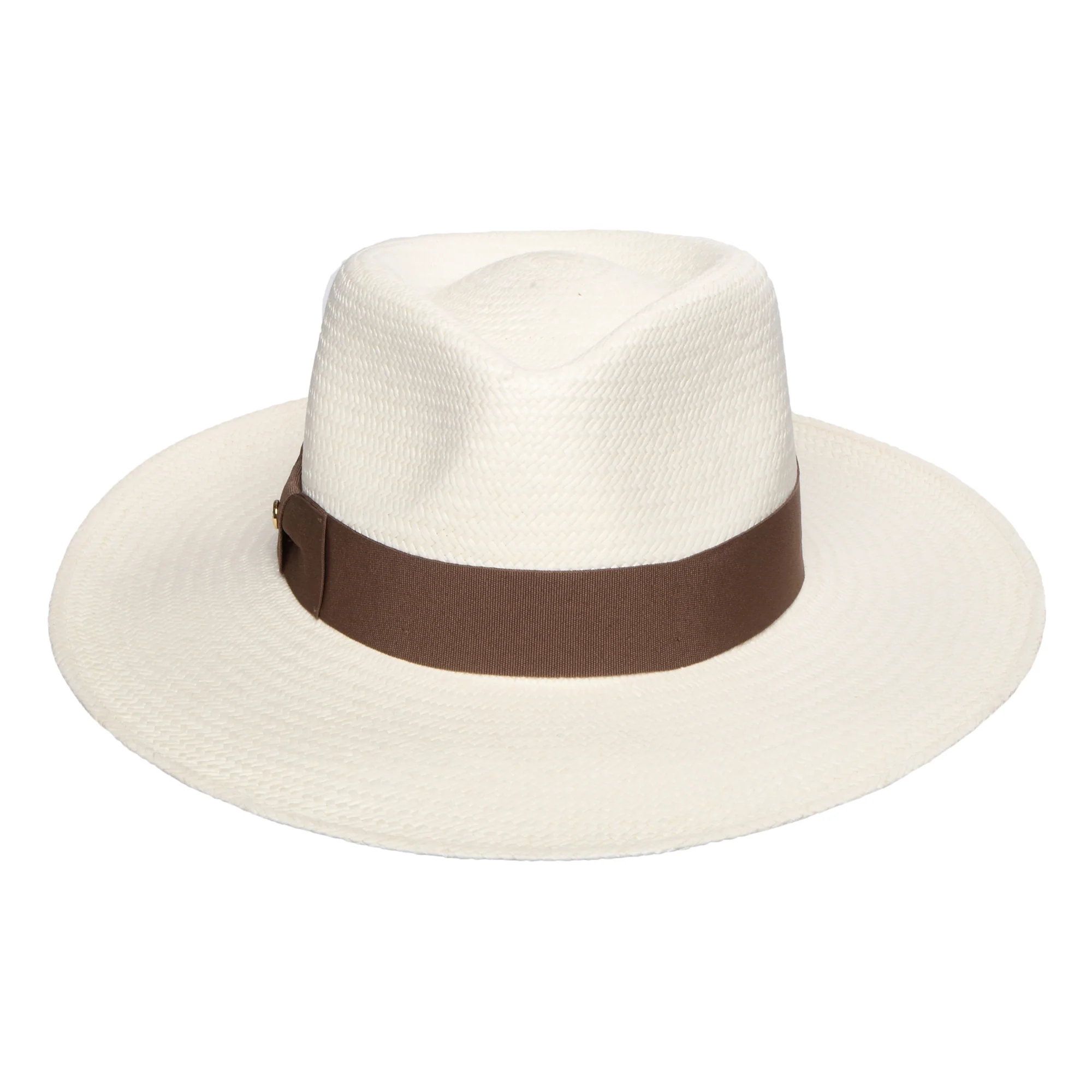 Failsworth Chatsworth Panama Fedora Hut - Perlweiß-Taupe - Image 3