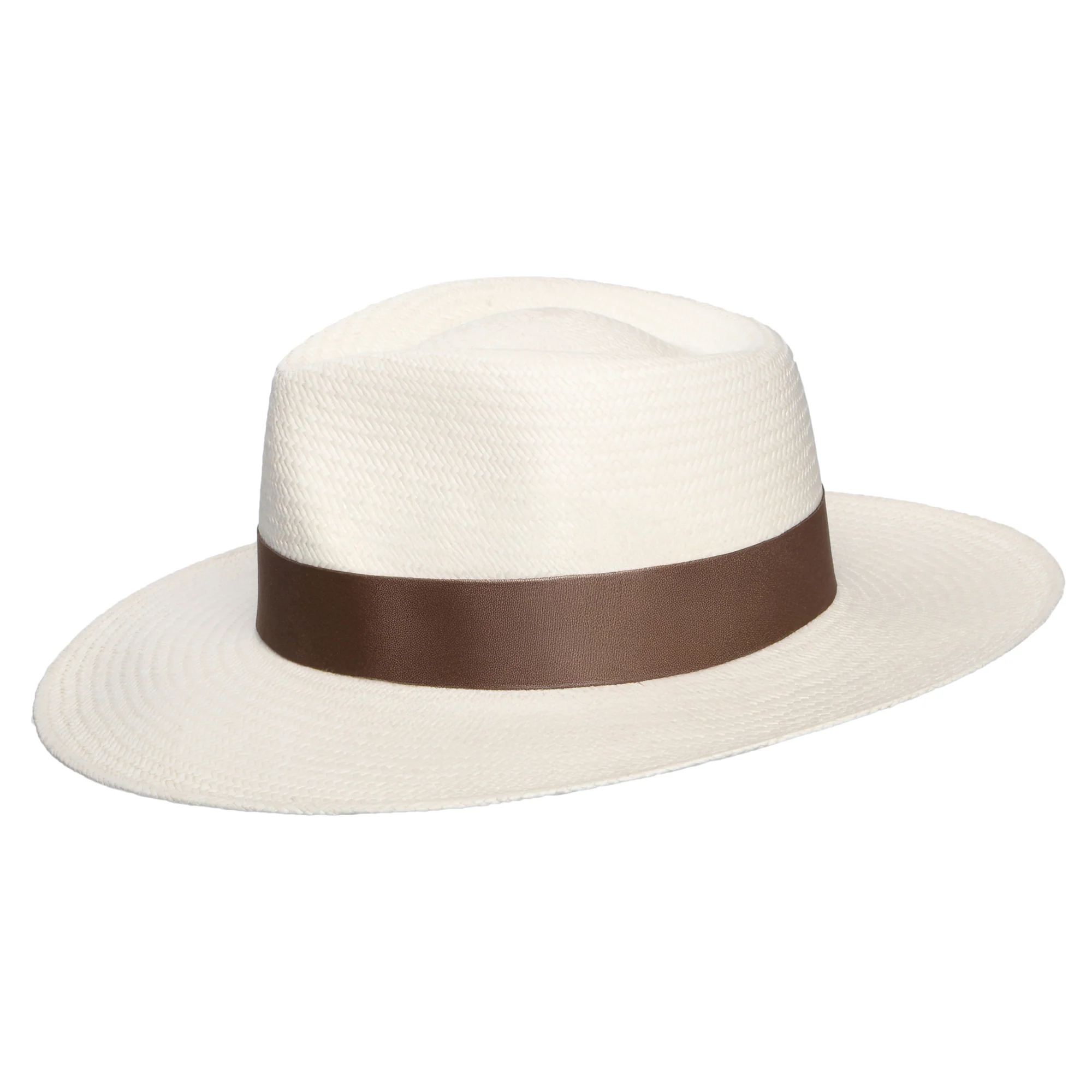 Failsworth Chatsworth Panama Fedora Hut - Perlweiß-Taupe - Image 4