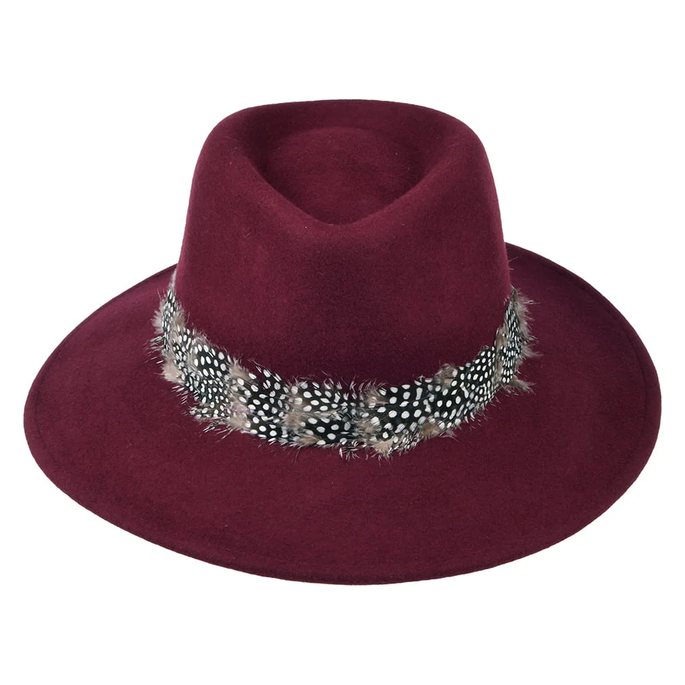 Failsworth Country Feder Fedora Hut - Merlot - Image 4