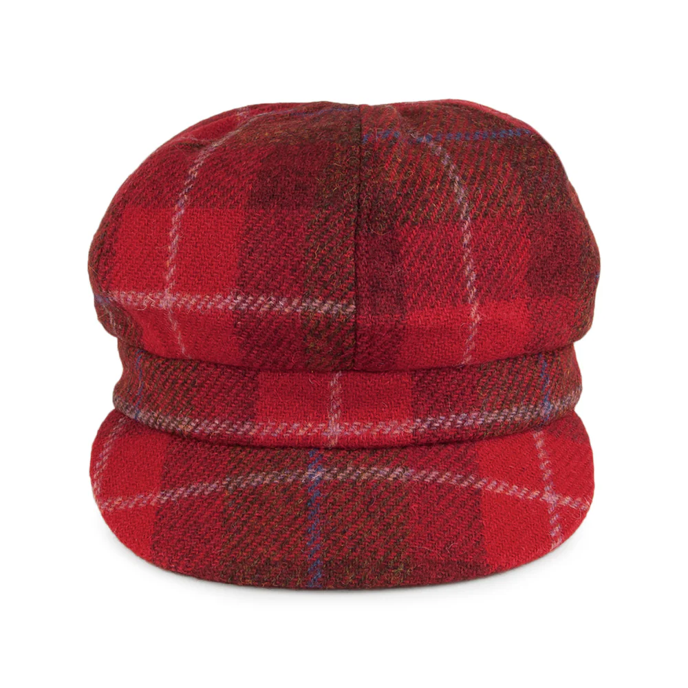 Failsworth Gabby HARRIS TWEED Bakerboy Ballonmütze - Rot - Image 3
