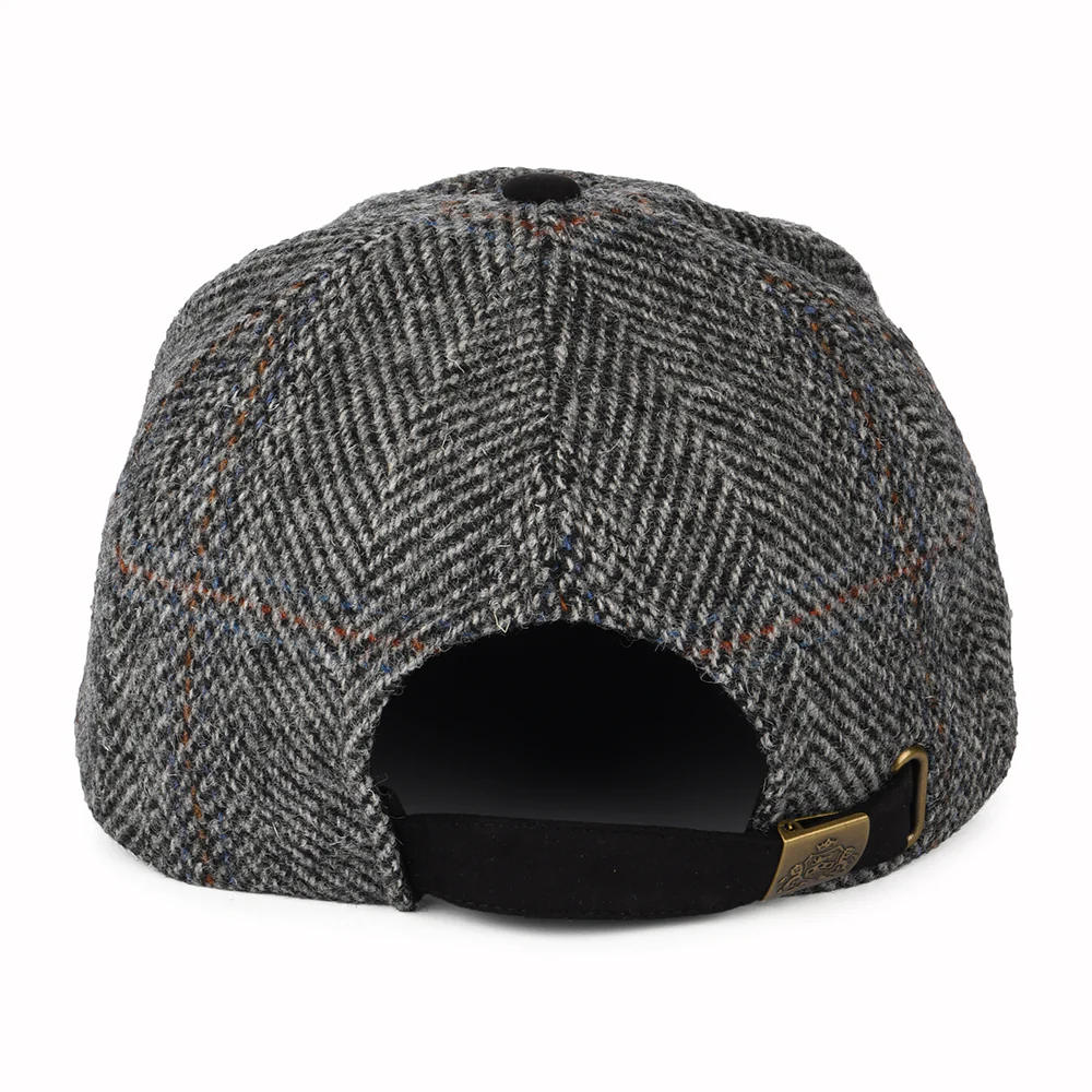 Failsworth HARRIS TWEED Baseball Cap - Grau-Schwarz - Image 3