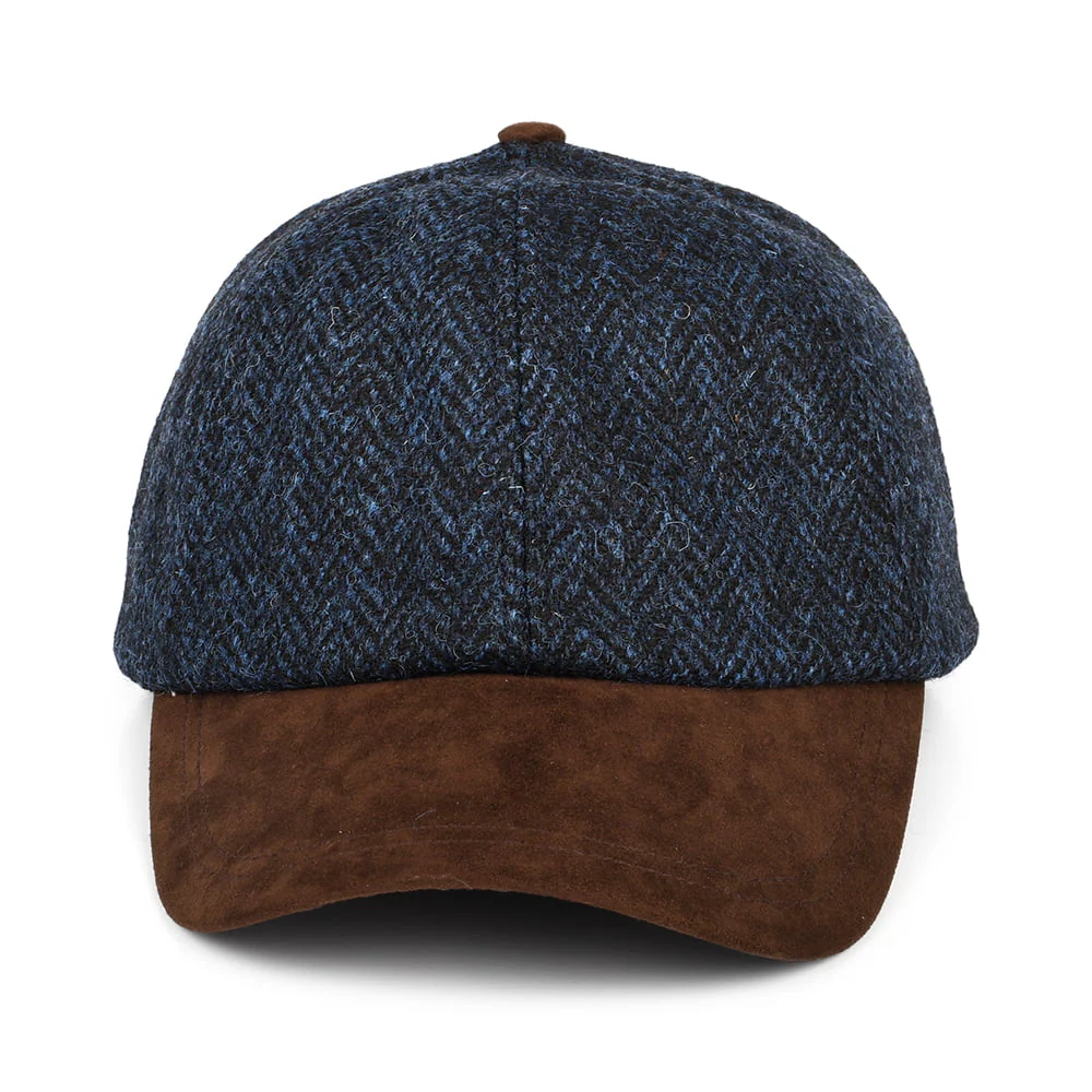 Failsworth HARRIS TWEED Baseball Cap - Marineblau-Braun - Image 2