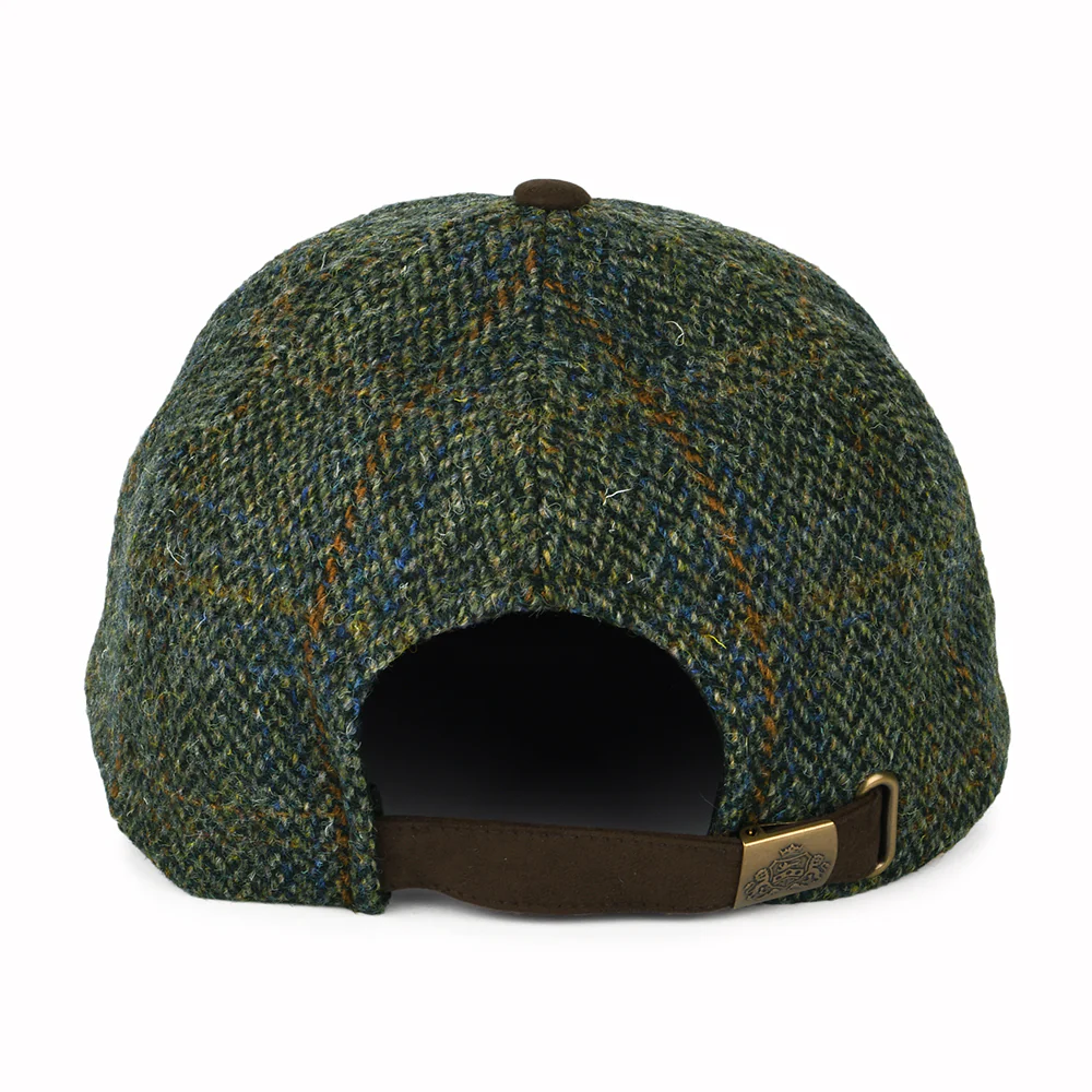Failsworth HARRIS TWEED Baseball Cap - Olivgrün-Braun - Image 3