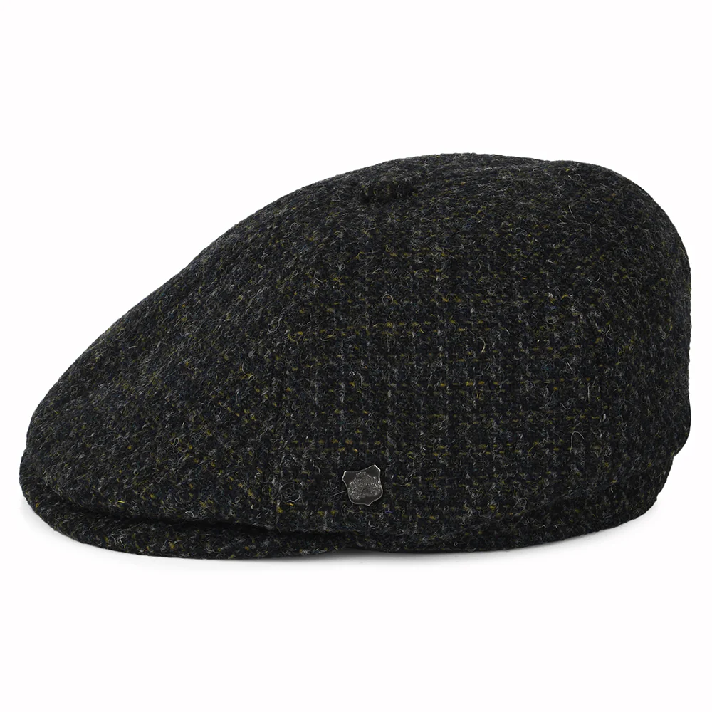 Failsworth Hudson HARRIS TWEED Ballonmütze Kariert - Anthrazit - Image 3