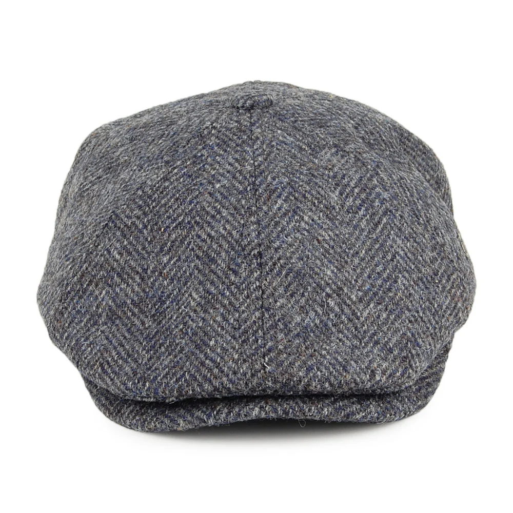 Failsworth Hudson HARRIS TWEED Ballonmütze mit Fischgrätmuster - Blau-Grau - Image 2