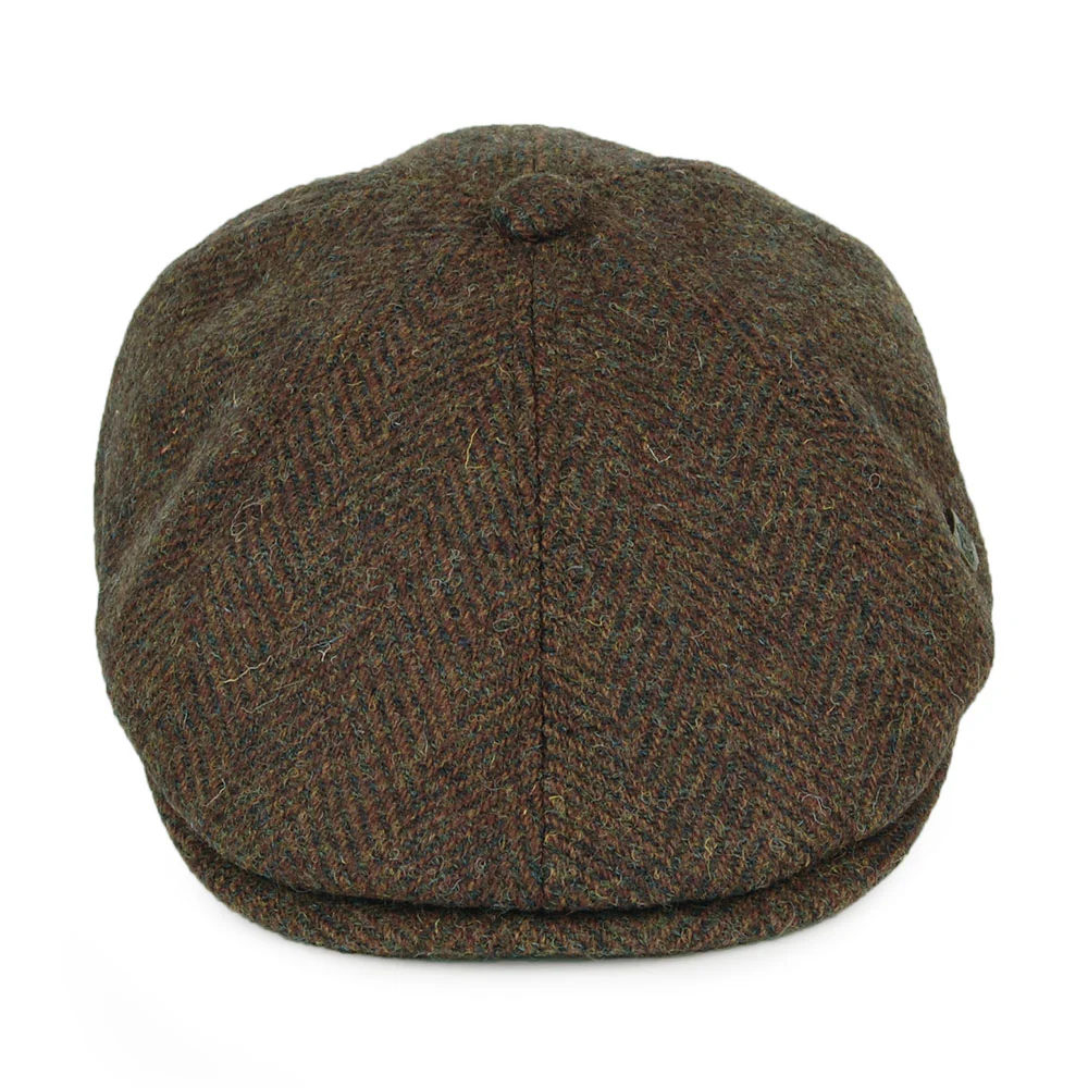 Failsworth Hudson HARRIS TWEED Ballonmütze mit Fischgrätmuster - Braun - Image 2
