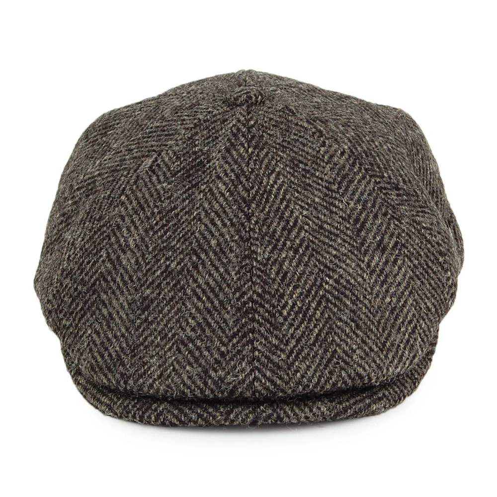 Failsworth Hudson HARRIS TWEED Ballonmütze mit Fischgrätmuster - Grau-Schwarz - Image 2