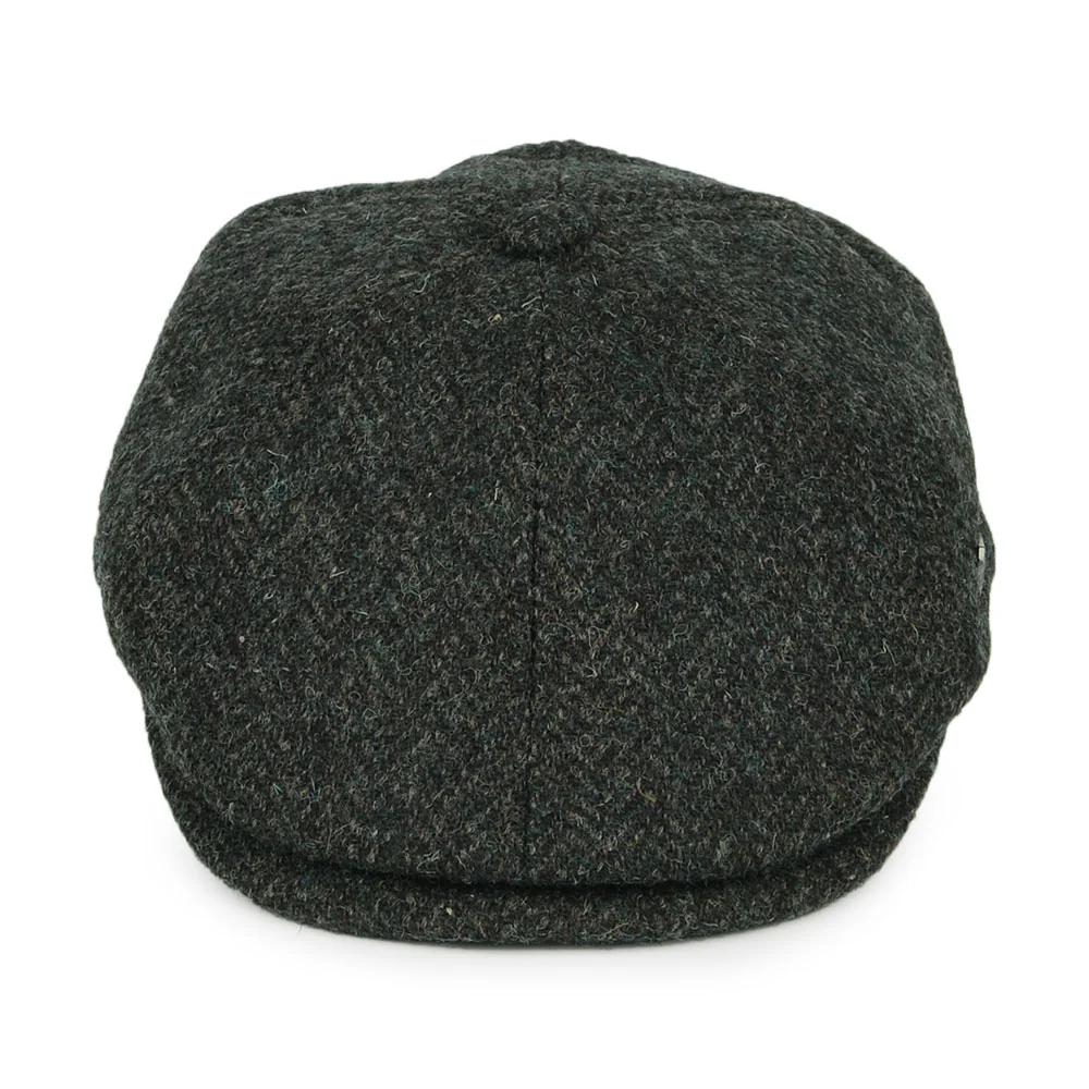 Failsworth Hudson HARRIS TWEED Ballonmütze mit Fischgrätmuster - Olivgrün - Image 2