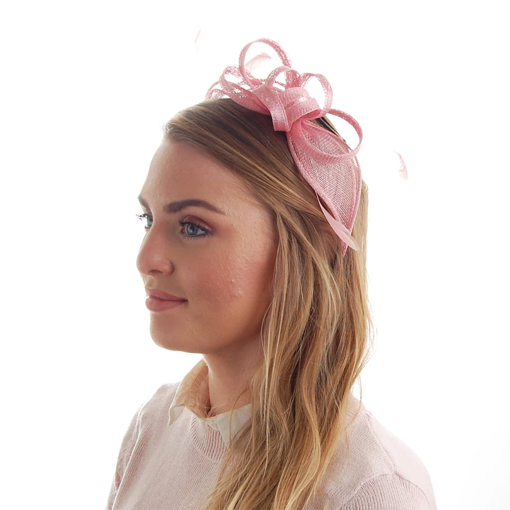 Failsworth Jenaya II Fascinator - Hellrosa - Image 2