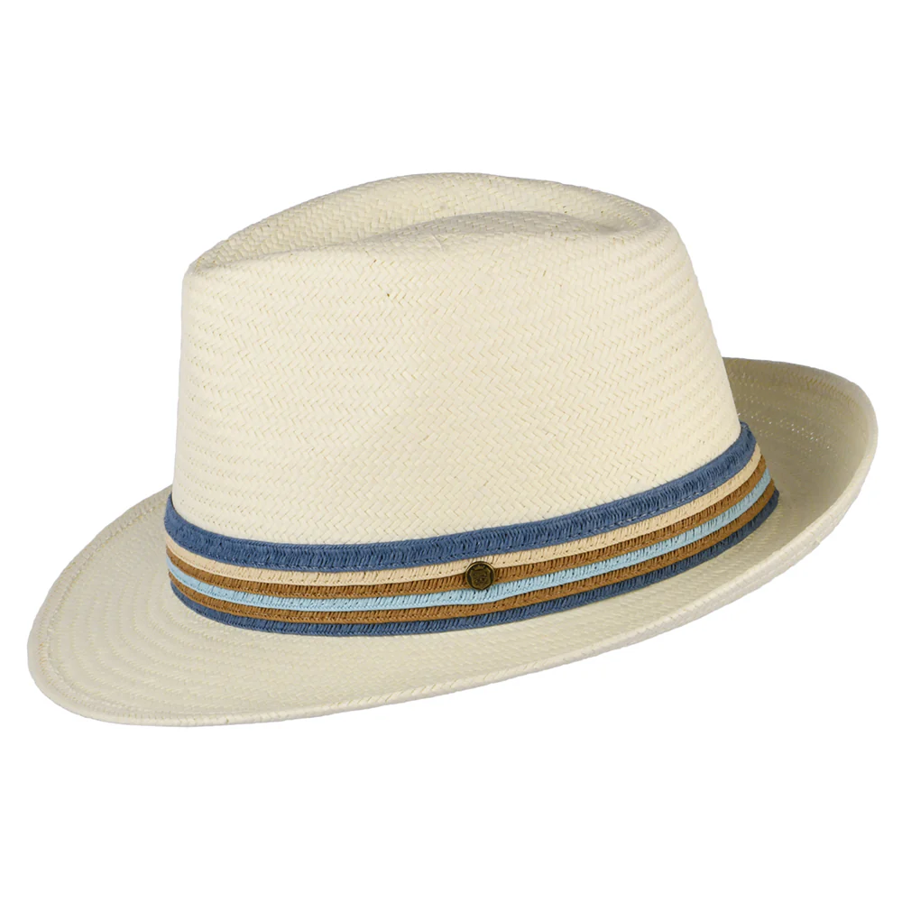 Failsworth Monaco Fedora Hut aus Toyo Stroh - Perlweiß - Image 2
