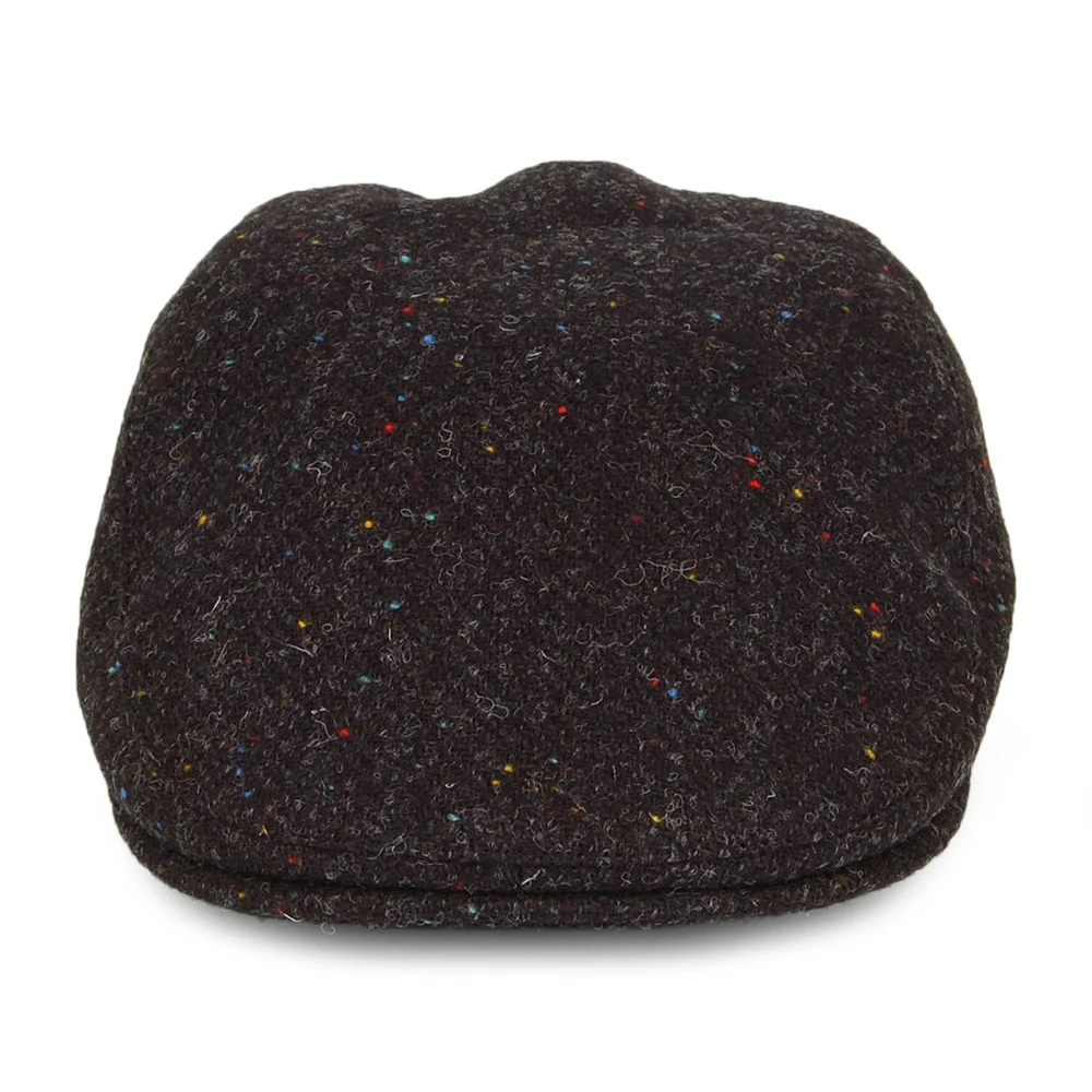 Failsworth Oban HARRIS TWEED Schiebermütze mit Fischgrätmuster mit Ohrenklappen - Anthrazit - Image 3