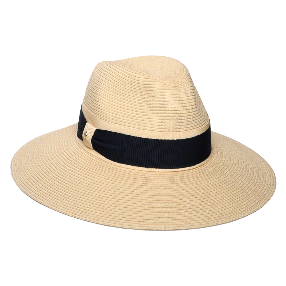 Failsworth Positano Fedora Hut mit erweiterter Krempe Summer - Natur