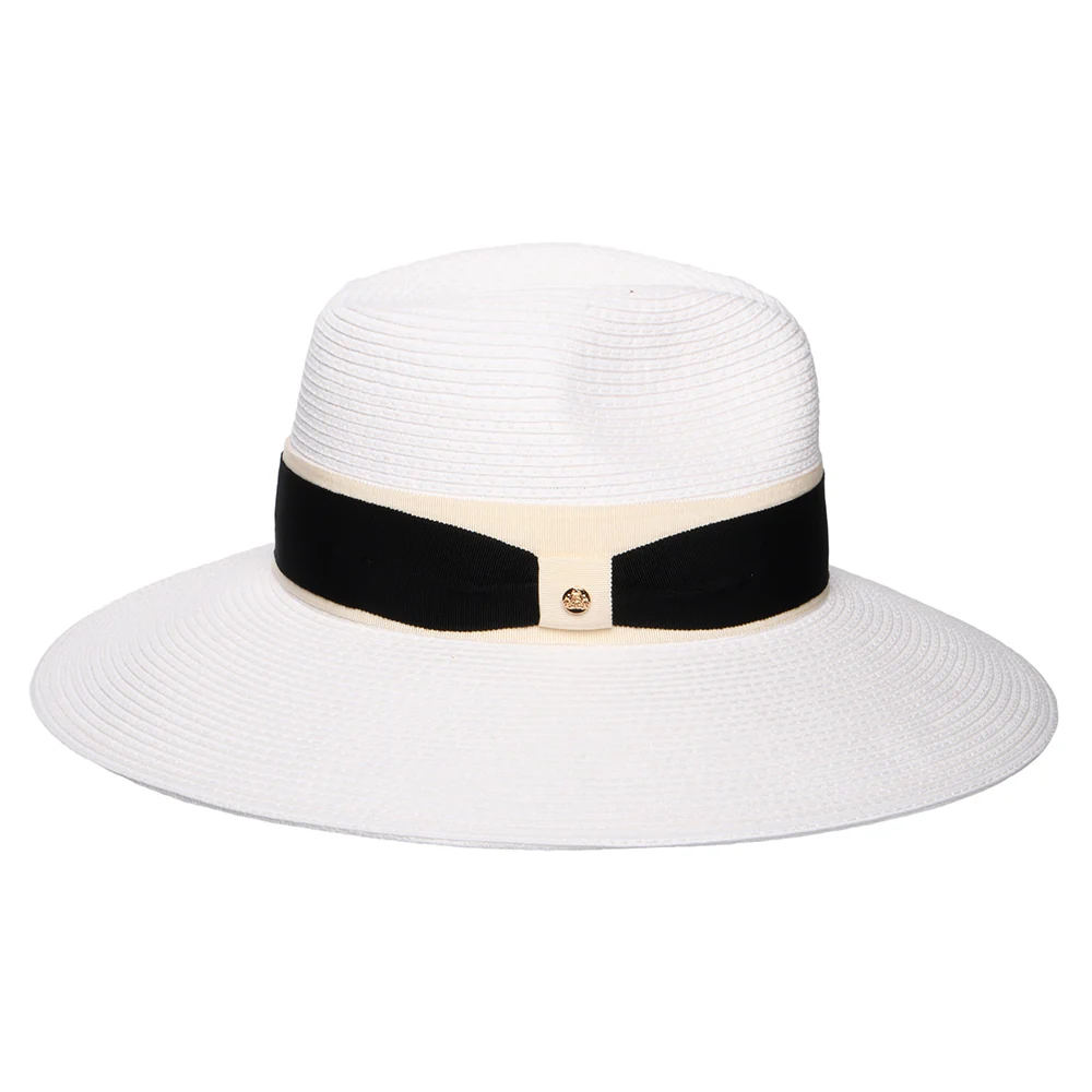Failsworth Positano Fedora Hut mit erweiterter Krempe Summer - Weiß - Image 2