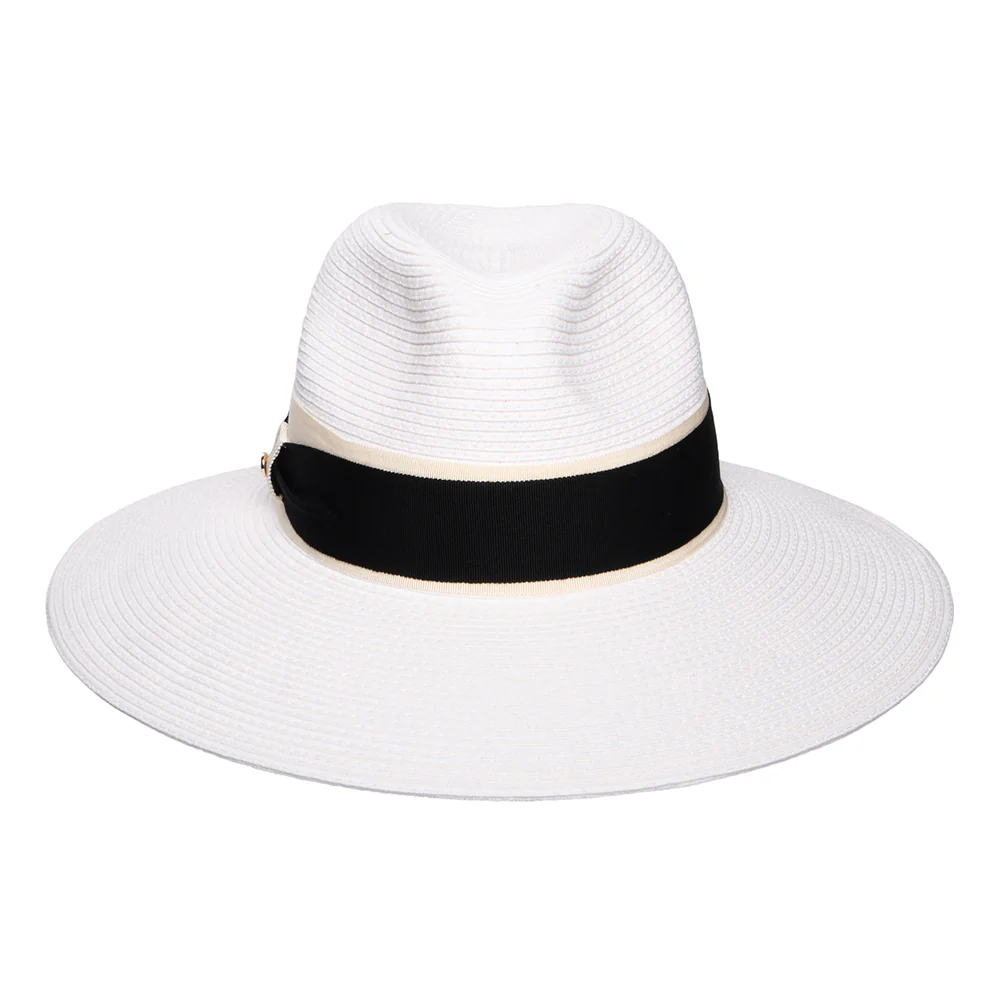 Failsworth Positano Fedora Hut mit erweiterter Krempe Summer - Weiß - Image 3