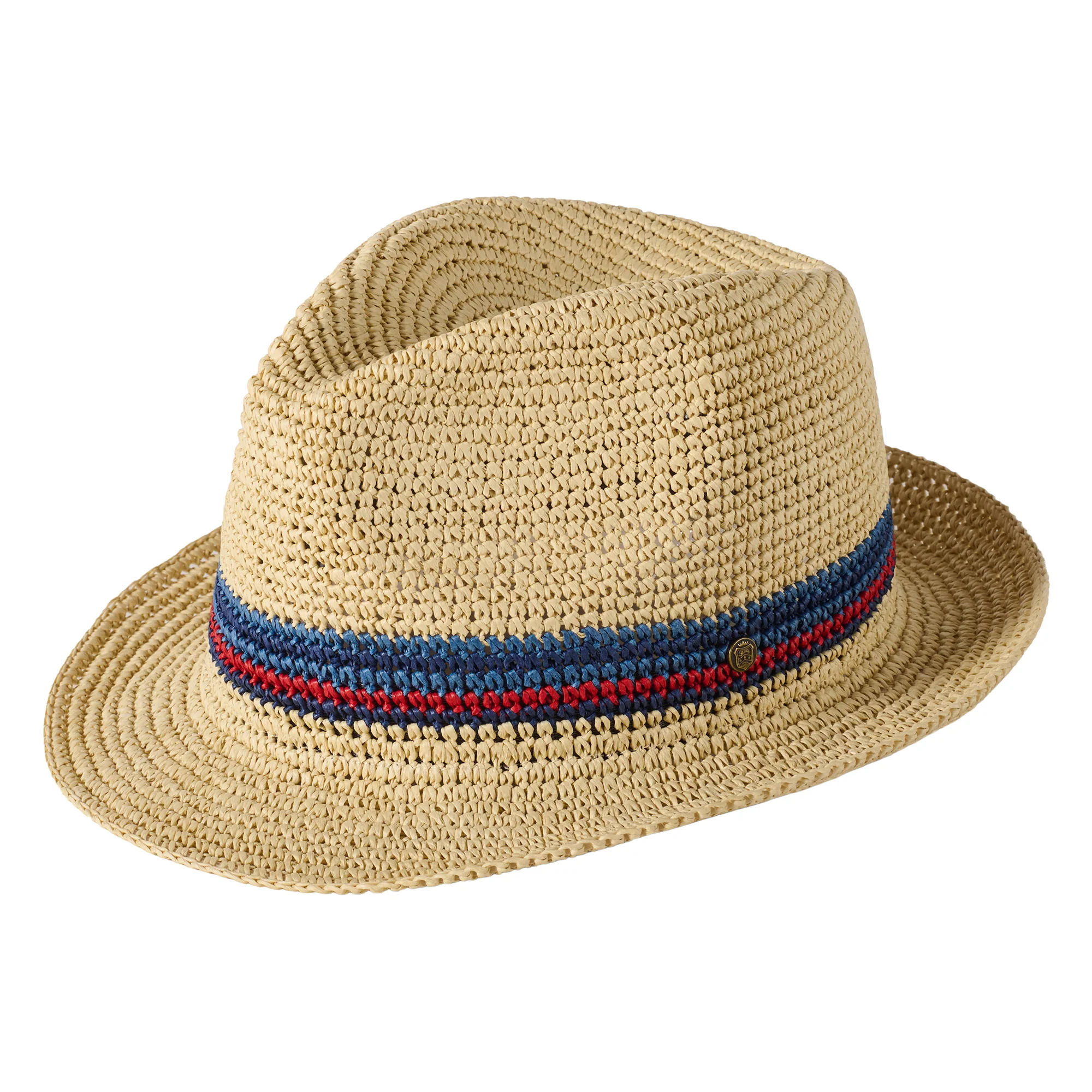Failsworth Santo Gehäkelter Trilby Hut aus Toyo Stroh - Natur