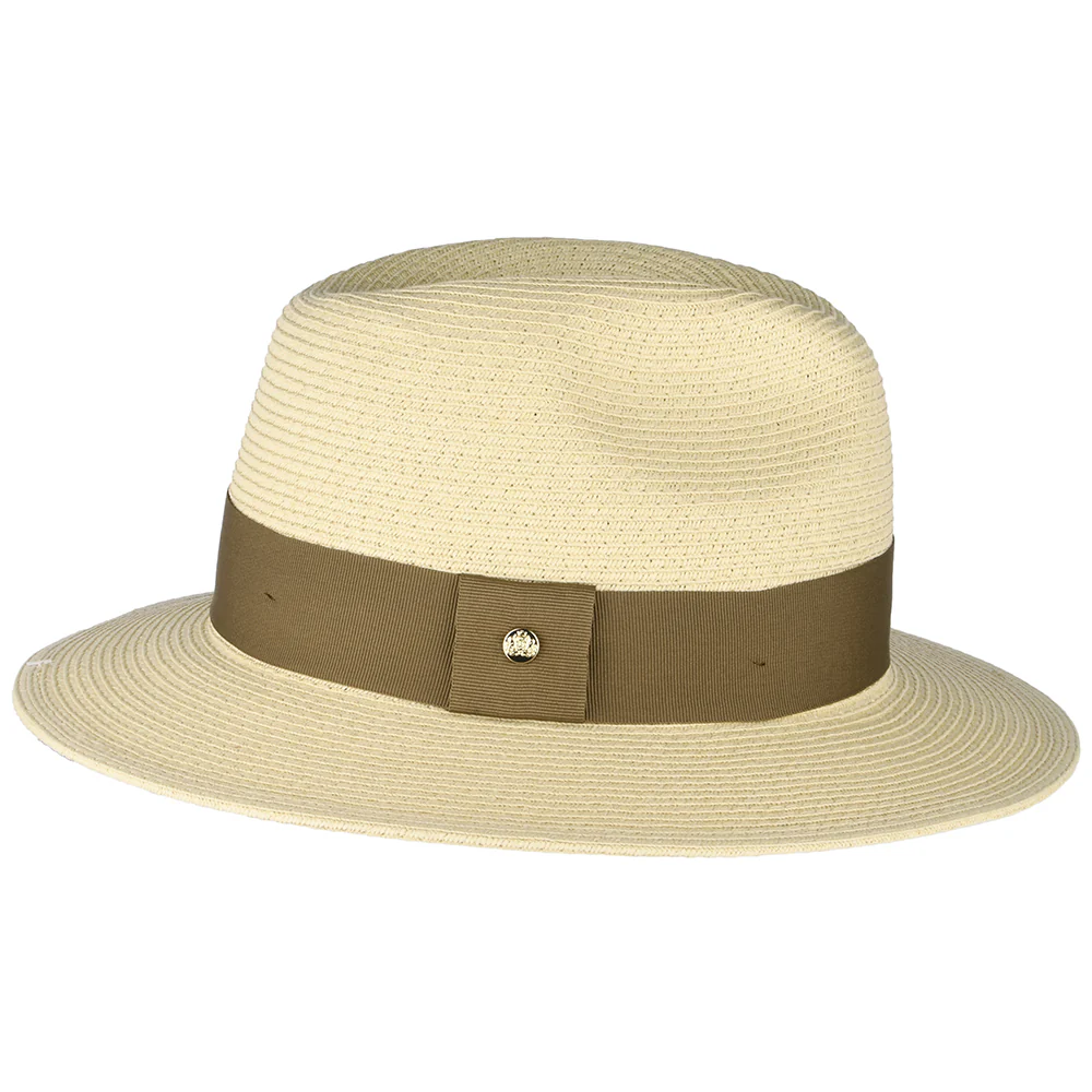 Failsworth Sienna Fedora Hut aus Toyo Stroh - Natur-Braun - Image 2