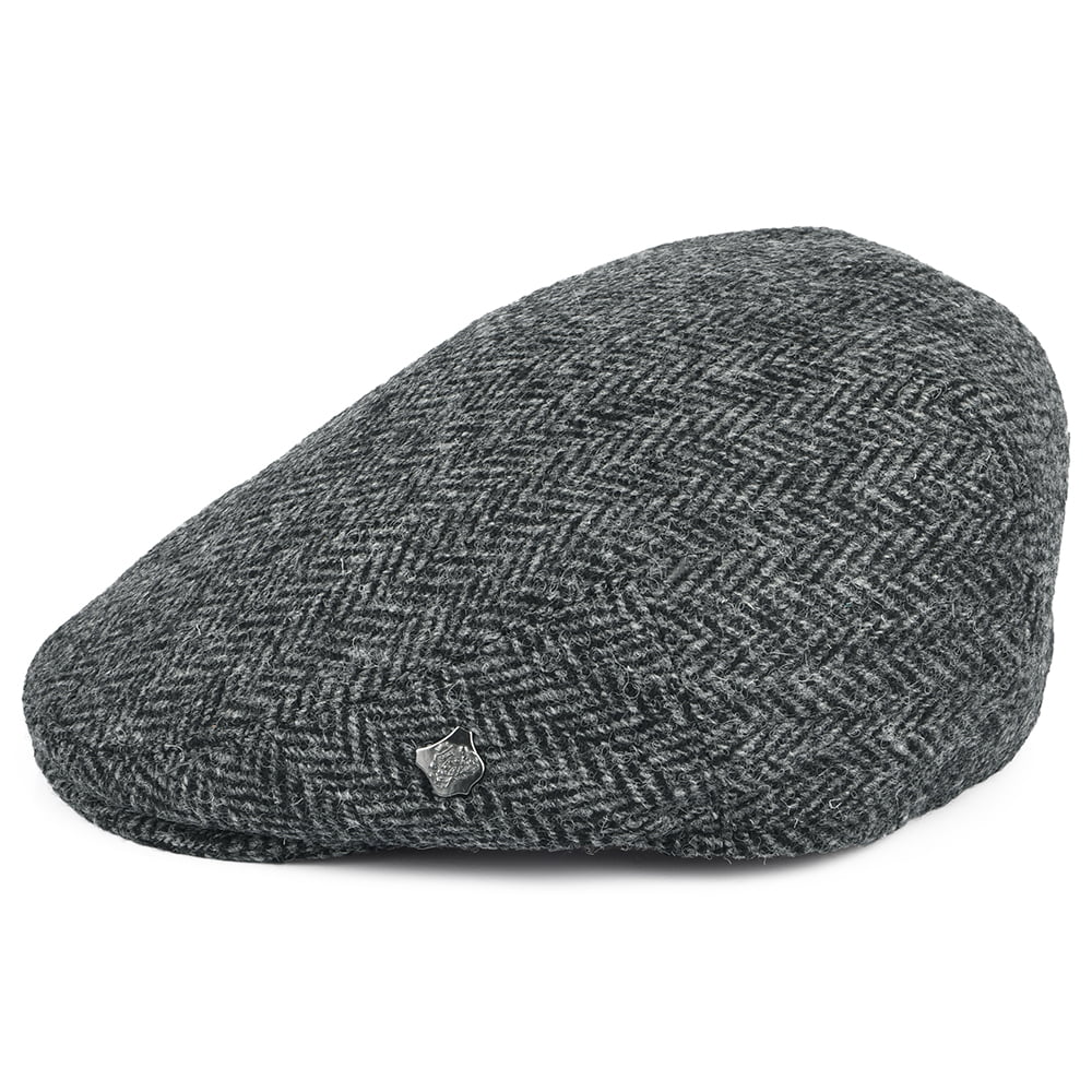 Failsworth Stornoway HARRIS TWEED Schiebermütze mit Fischgrätmuster - Grau - Image 3