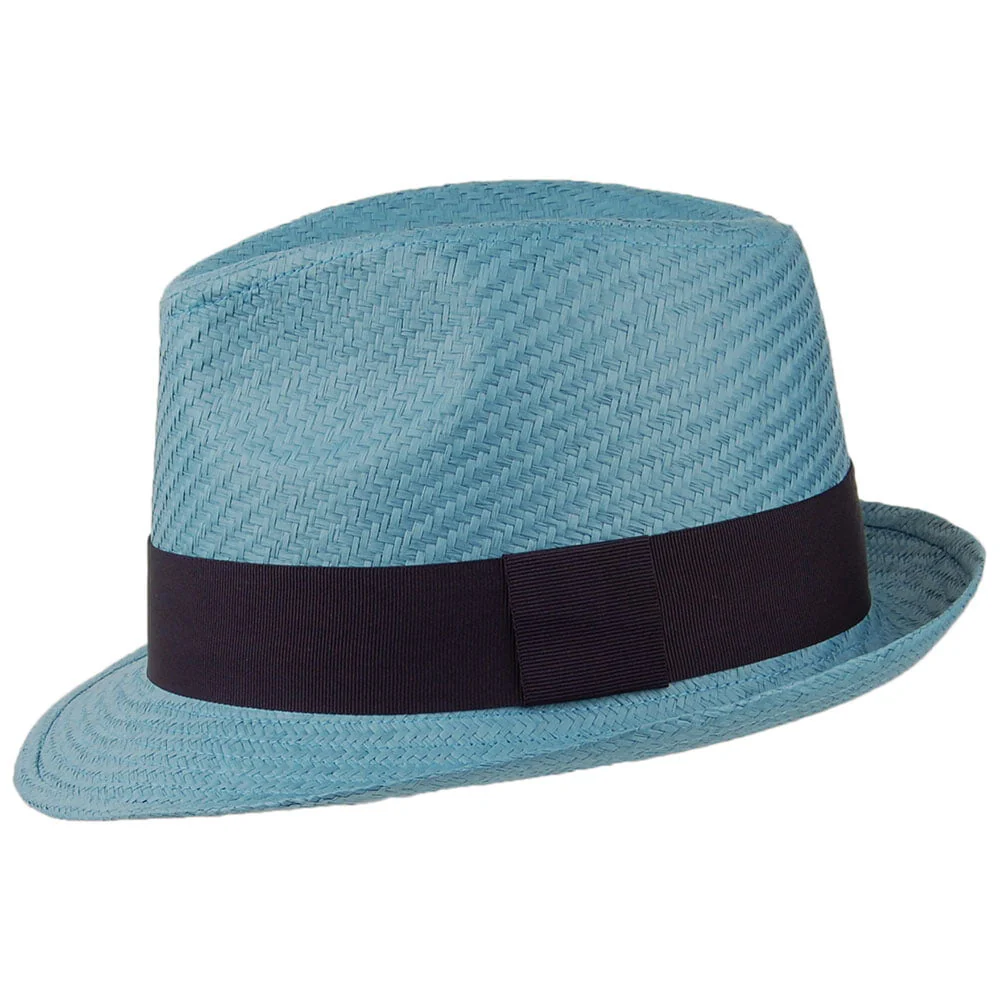 Failsworth Trilby Hut aus Stroh - Blau - Image 2