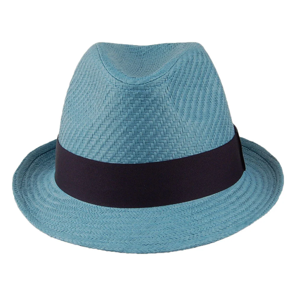 Failsworth Trilby Hut aus Stroh - Blau - Image 3