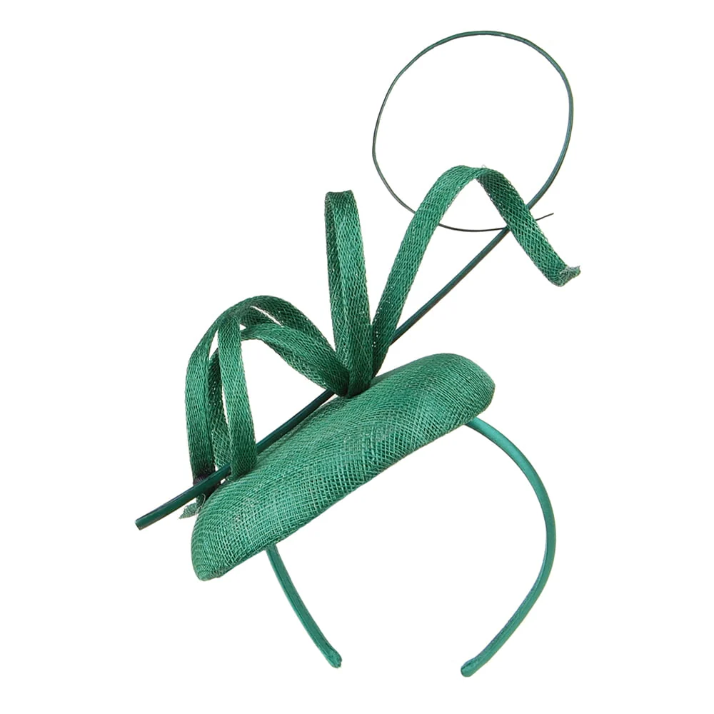 Failsworth Viola Pillbox Fascinator - Smaragdgrün - Image 2
