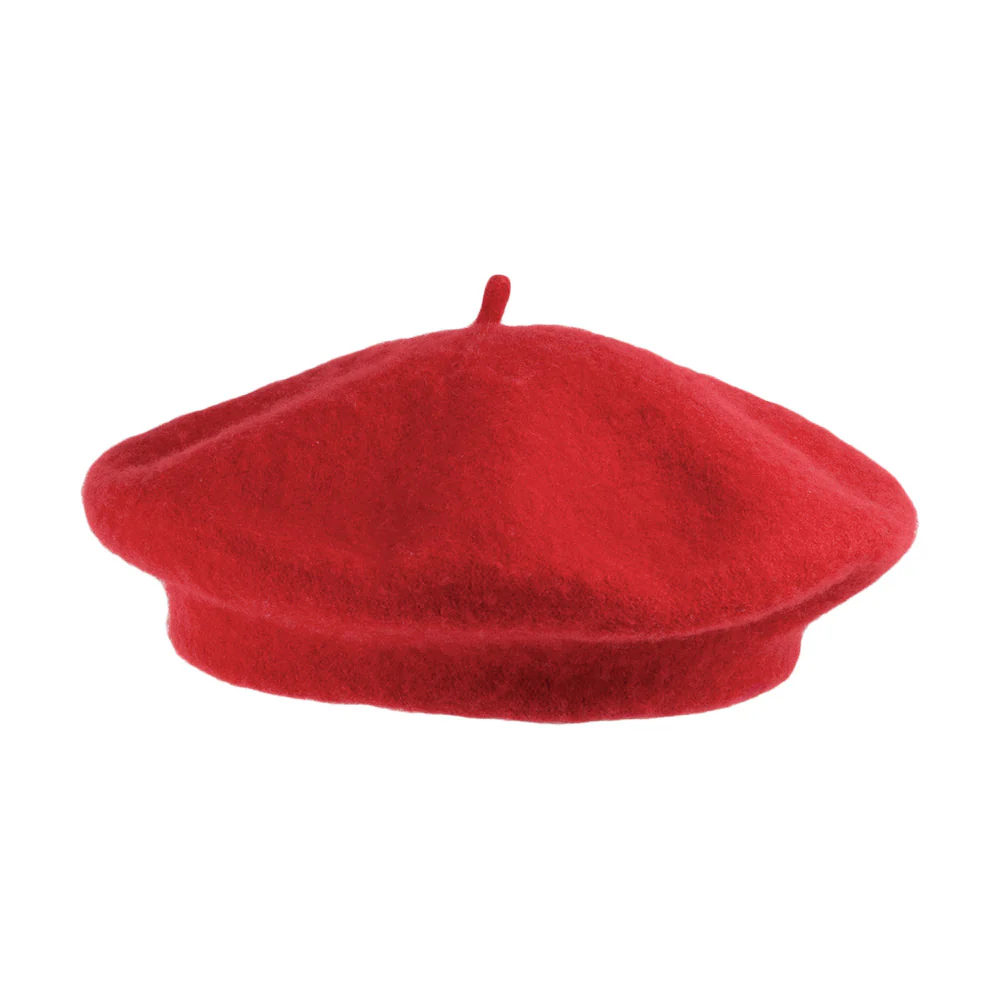 Fashion Baskenmütze aus Wolle Rot Großhandel