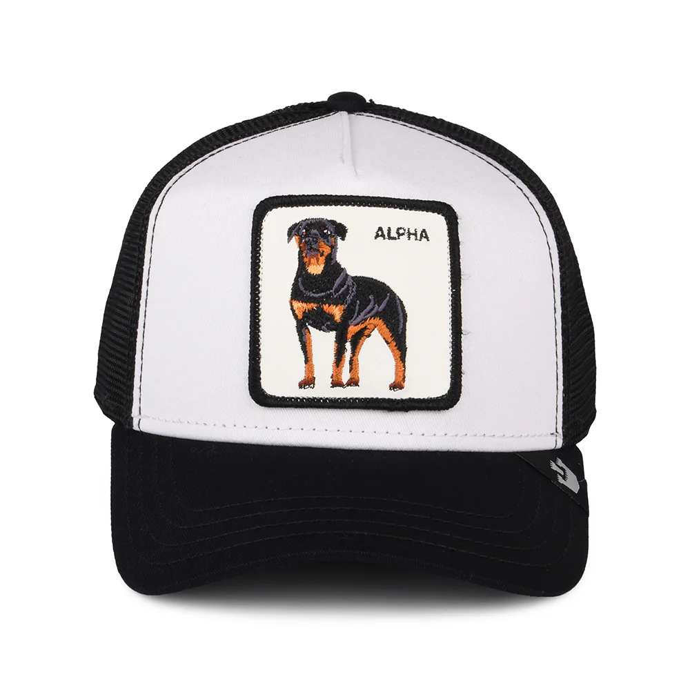 Goorin Alpha Dog Trucker Cap - Schwarz-Weiß - Image 2