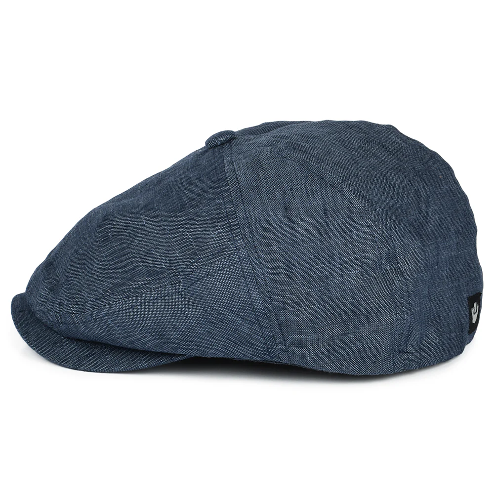 Goorin Will Kimmel Schiebermütze aus Leinen - Marineblau - Image 3