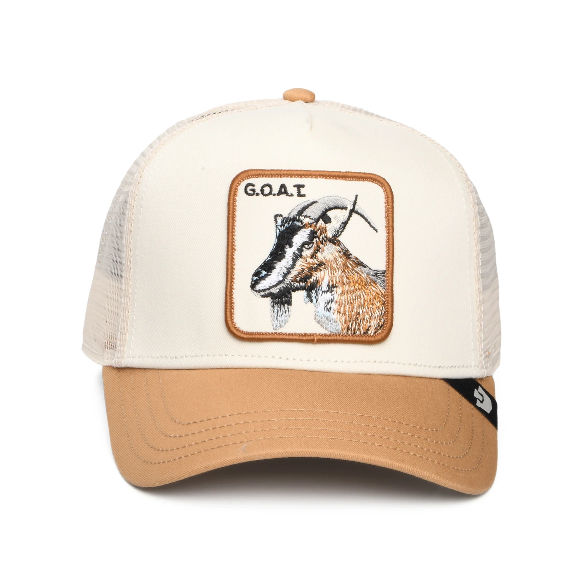 Goorin Goat Trucker Cap - Cremefarben-Hellbraun - Image 2