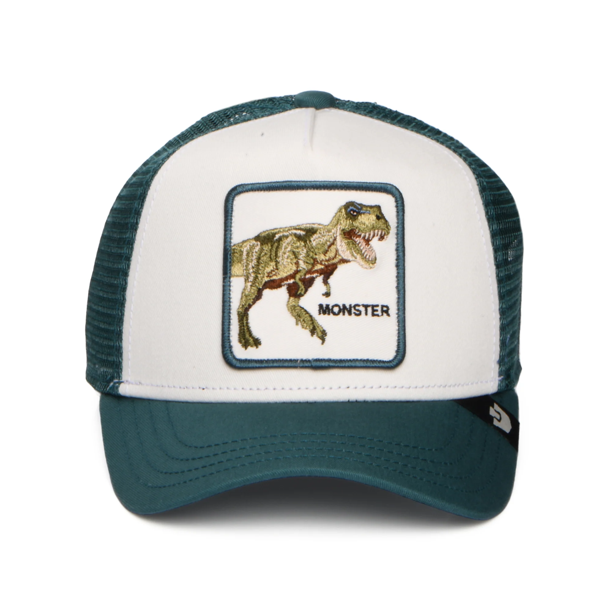 Goorin Kinder Monster T-Rex Mini Trucker Cap - Weiß-Meergrün - Image 2