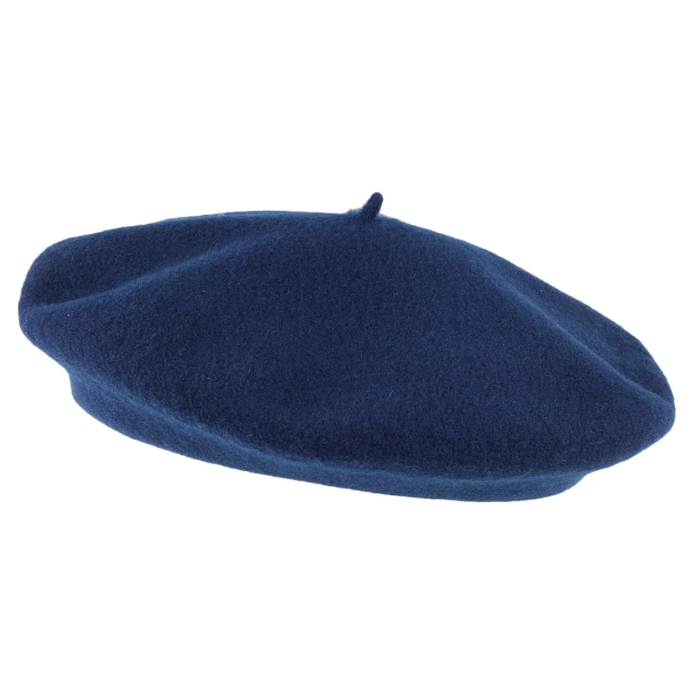 Laulhère Kinder Petit Basque Baskenmütze aus Merinowolle - Marineblau - Image 2