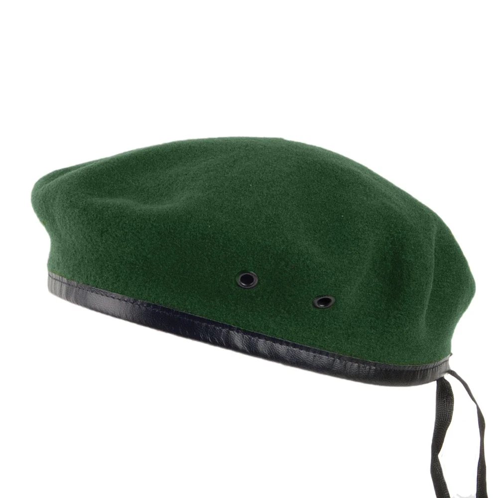 Héritage par Laulhère Militär Baskenmütze aus Merinowolle - Grün - Image 2