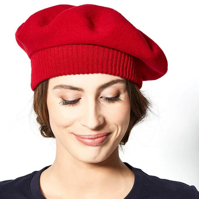 Laulhère Parisienne Baskenmütze aus Merinowolle - Rot - Image 2